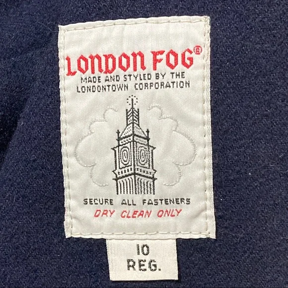 London Fog Trench Coat Beige Size 10 Regular - Picture 13 of 16